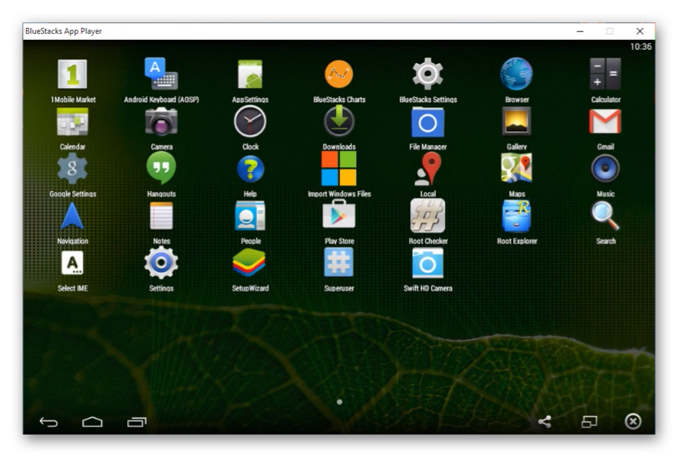 Общий вид BlueStacks 1
