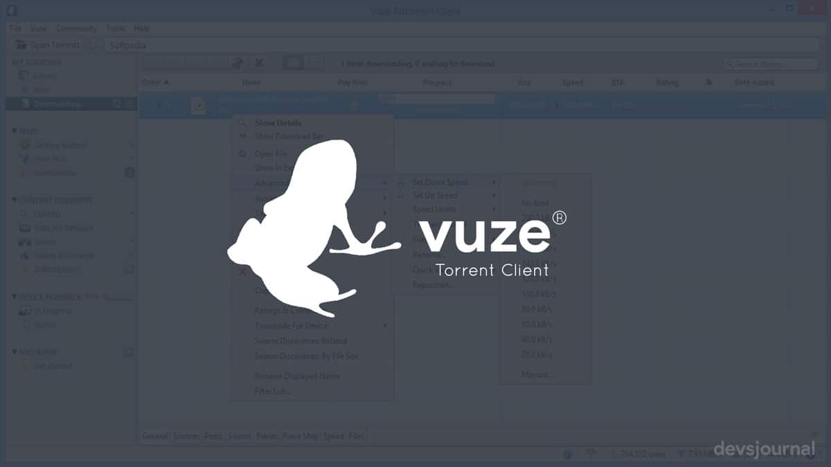 Vuze Torrent Client for Windows 10