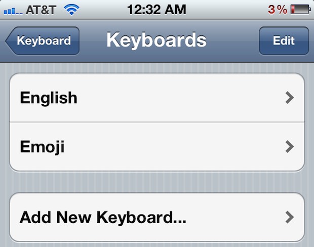 Add Emoji Keyboard to iPhone