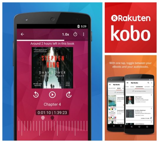 Kobo for Android - best audiobook apps in Google Play Store
