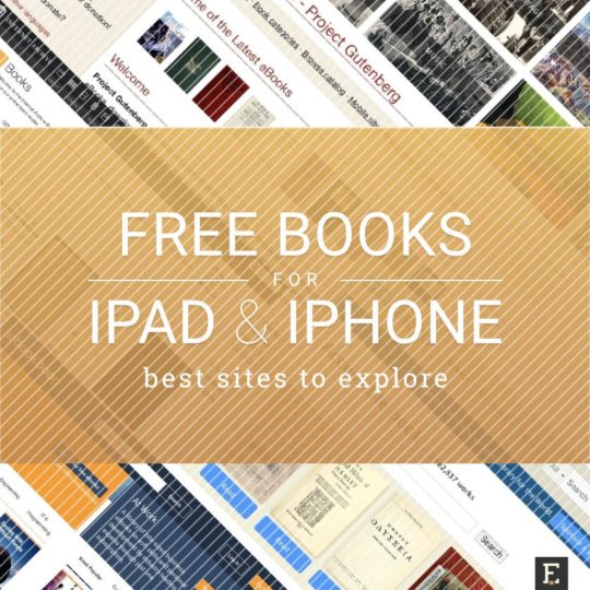 Free books for iPad and iPhone - best sites