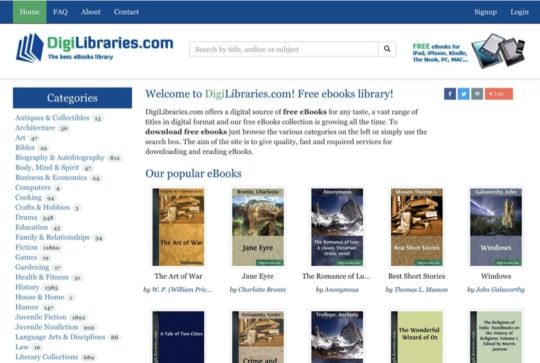 DigiLibraries - free books for iPad and iPhone