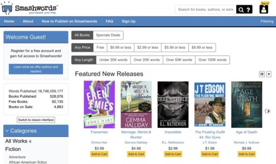 Smashwords - free books for iPad and iPhone