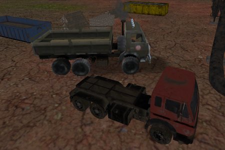 Russian Kamaz Truck Driver