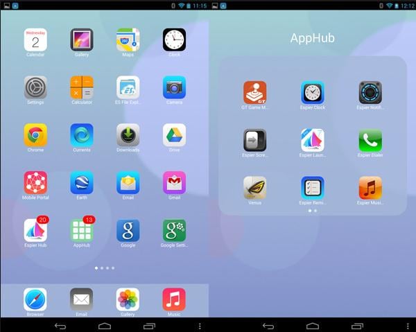 how to install iphone themes on android