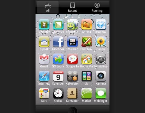 iPhone 3.0 Go Launcher Theme