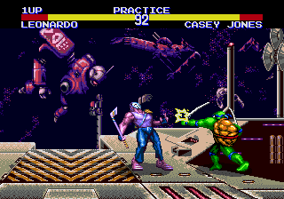 Скриншот из игры Teenage Mutant Ninja Turtles - Tournament Fighters