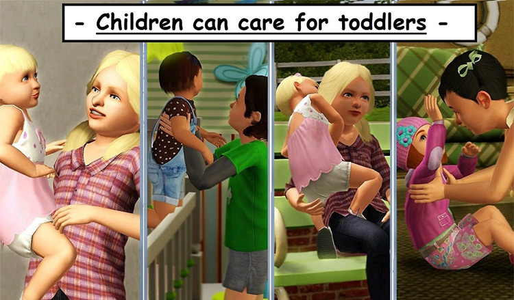 Children Can Care for Their Siblings Sims 3