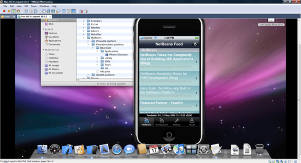 Окно Air iPhone Emulator