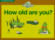 How old are you, Age,ESL Interactive Crocodile Board Game
