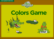Colors Vocabulary Crocodile Board Game