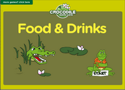 Food, Drinks Vocabulary ESL Vocabulary Crocodile Board Game