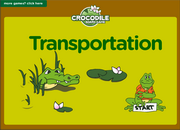 Transportation Vocabulary ESL Interactive Board Game