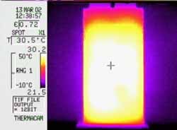 Thermal image Showing Heat Distribution
